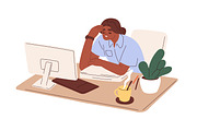 Busy people in stress at work set, a Person Illustration by Good Studio (Thumbnail 2 of 8)
