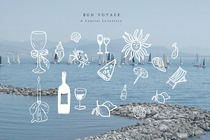 Handdrawn Dolce Vita Summer Icons