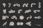 80 Crumpled Paper Arrow Doodles, an Object Graphic by Ksuview (Thumbnail 4 of 6)