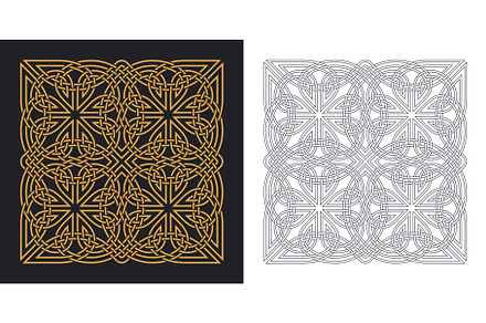 Celtic traditional knot. Geometric, an Object Illustration by Revelstockart