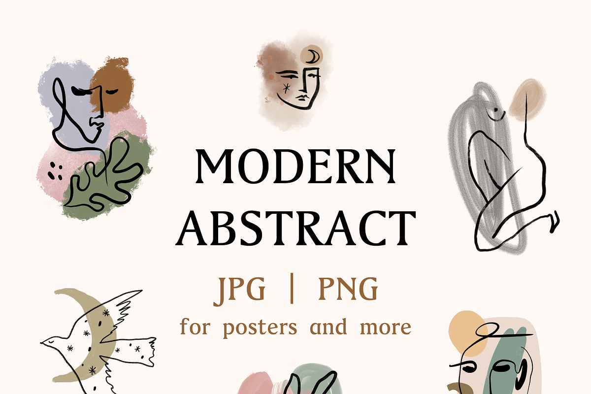 Modern Abstract Bundle, a Decorative Illustration by Annie Konst (Photo 2 of 12)
