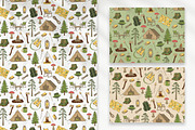 90 Camping Seamless Pattern Set, a Decorative Illustration by Mari_Caliart (Thumbnail 6 of 14)