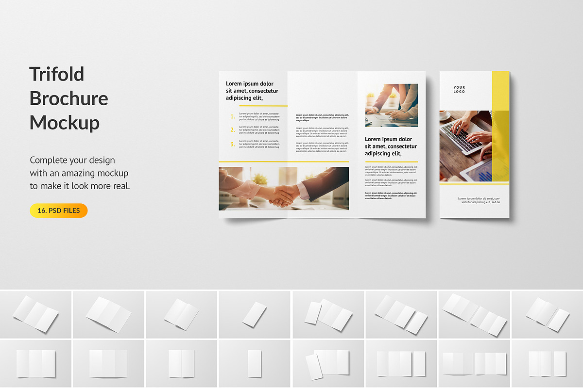 Trifold Brochure Mockup, a Product Mockup by Mockup Supper (Photo 1 of 17)