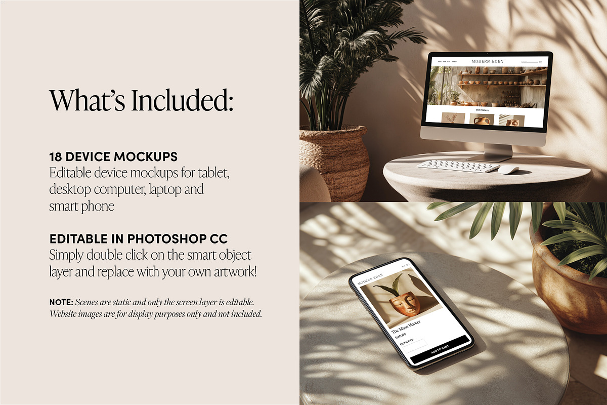 18 Mac, iPhone, iPad Device Mockups, a Mac Mockup by Vibey Mocks (Photo 2 of 6)