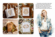 Art Nouveau Decorative Elements Set, an Object Graphic by Elen-Lane (Thumbnail 2 of 3)