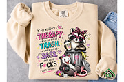 Sassy Raccoon Therapy Trash PNG, a Seasonal Illustration by Craft Nest (Thumbnail 5 of 6)