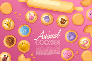 Cute Animal Cookies Set2