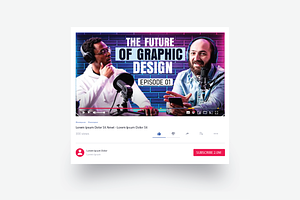 Podcast youtube thumbnails template, a Social Media Template by Workhu
