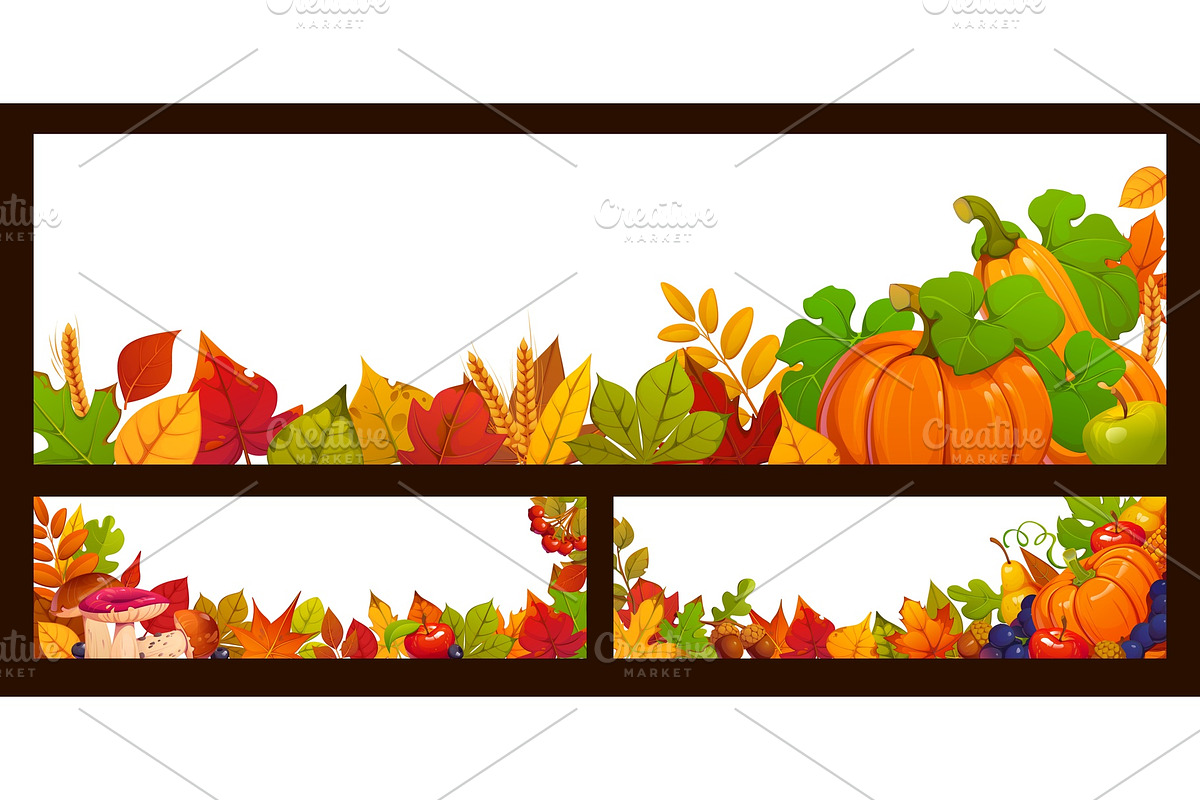 Thanksgiving harvest food, autumn, a Seasonal Illustration by Vector Tradition (Photo 2 of 3)