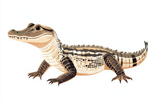 Young Spectacled Caiman Reptile Wild, an Animal Photo by Pixeness Studio