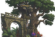 Lost Civilization Jungle Environment, a Background Graphic by 3D assets for your awesom (Thumbnail 3 of 3)