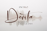 Devita, a Script Font by pineungtype (Thumbnail 1 of 10)