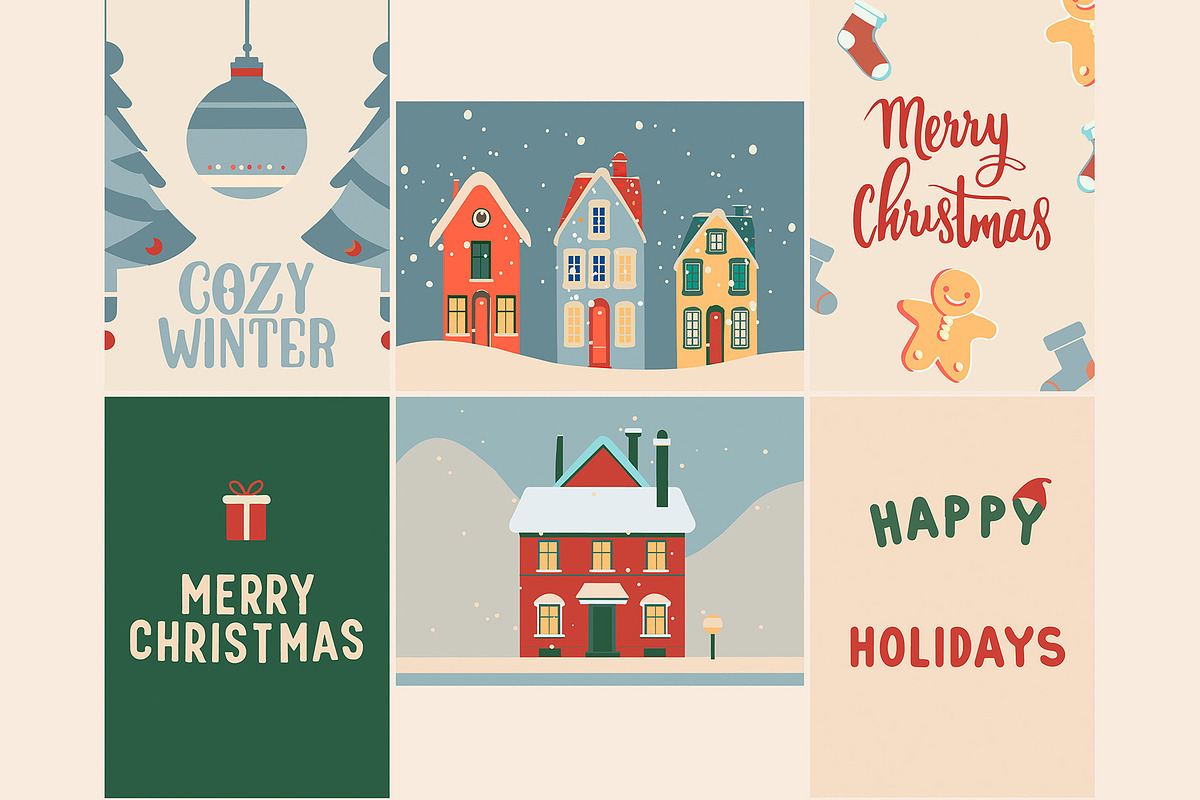 Retro Christmas Graphics Collection, an Object Graphic by NatalieArtsDenysenko (Photo 2 of 15)