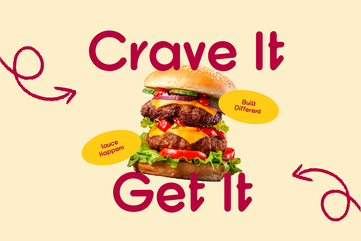 Fast Food – Bumbers Font, a Sans Serif Font by Stylin Studio (Photo 7 of 8)