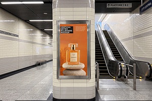 Subway Billboard Mockup, an Advertising Mockup by Designer Dude