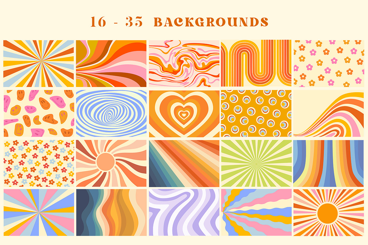 Retro Bundle 4 in 1, a Texture Graphic by NassyArt (Photo 21 of 24)