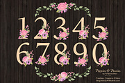 Garden Party Table Number Clipart, an Illustration by Amanda Ilkov (Thumbnail 2 of 5)