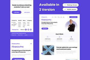 Finance Pro - Banking Landing Page 1