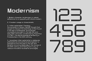 Modernhead Typeface Font