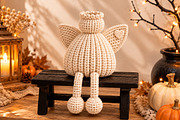 Knitted Christmas Angel Sitting STL, a Characters & Person 3D Model by Layerology (Thumbnail 2 of 3)