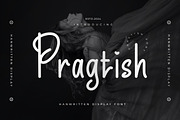 Pragtish - Handwritten Display Font, a Handwritten Font by ENATIVE (Thumbnail 1 of 6)