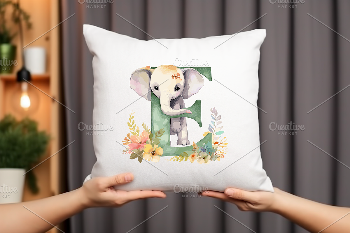 Floral Alphabet With Cute Animal Set, an Education Illustration by Genius Graph (Photo 4 of 6)