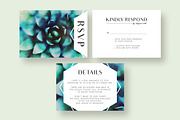 Succulent Wedding Invitation Suite, an Invitation Template by Knotted Design (Thumbnail 4 of 6)