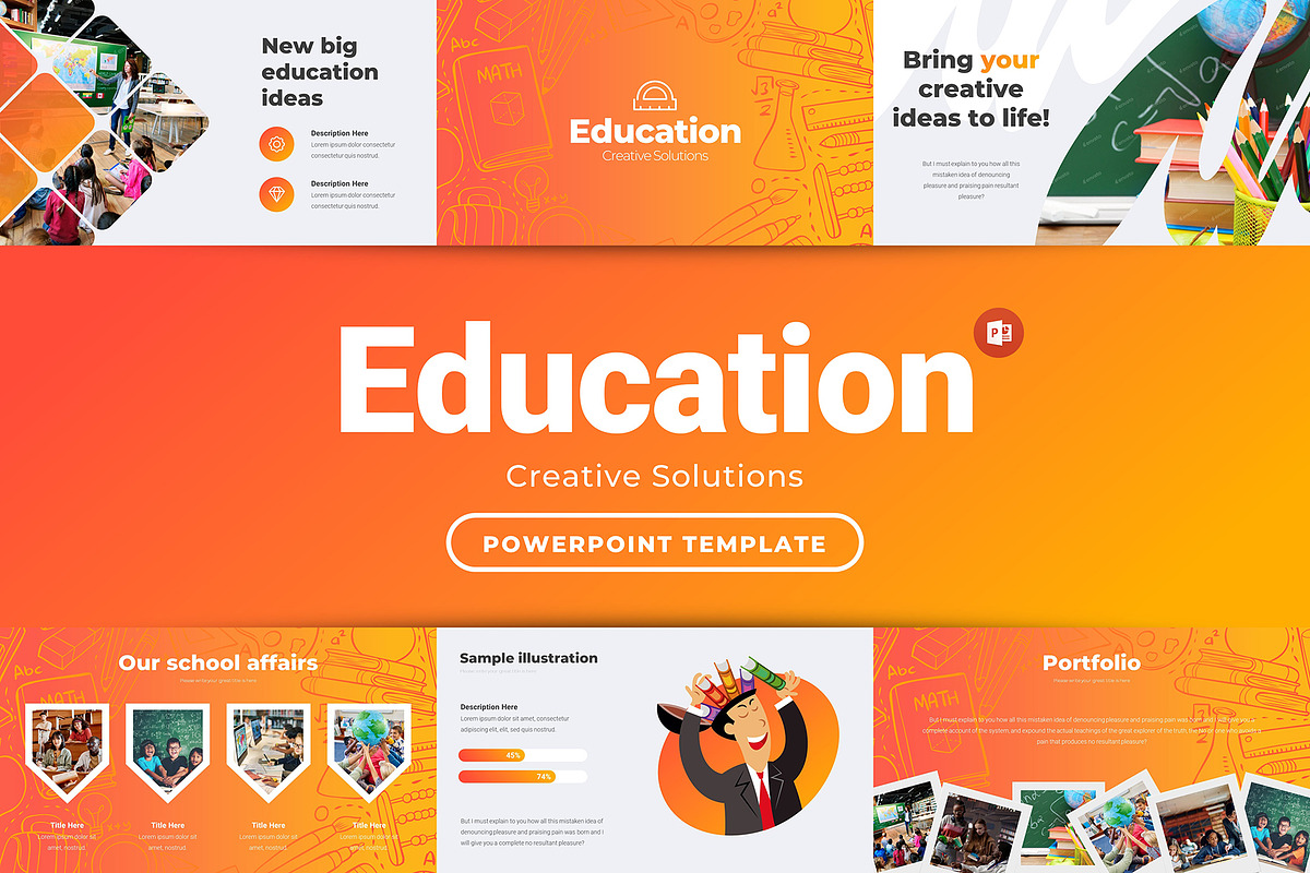 Education Creative PowerPoint, a Presentation Template by Presentation Templates (Photo 1 of 6)