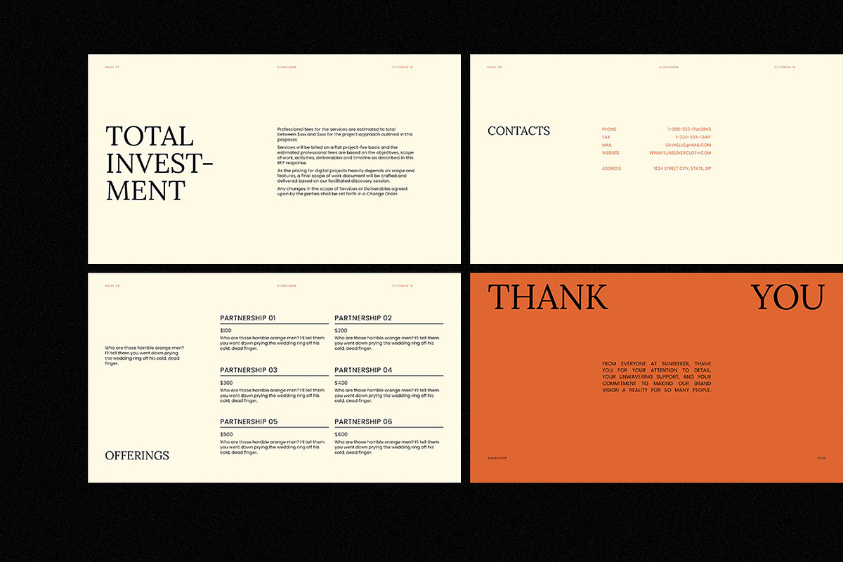 SUNSEEKER Presentation Template, a Presentation Template by VectorKiss GraphicsSupply (Photo 15 of 16)