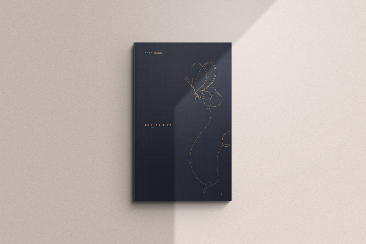 Elegant Restaurant Menu Template, a Brochure Template by Catkie - Digital Art (Photo 3 of 4)