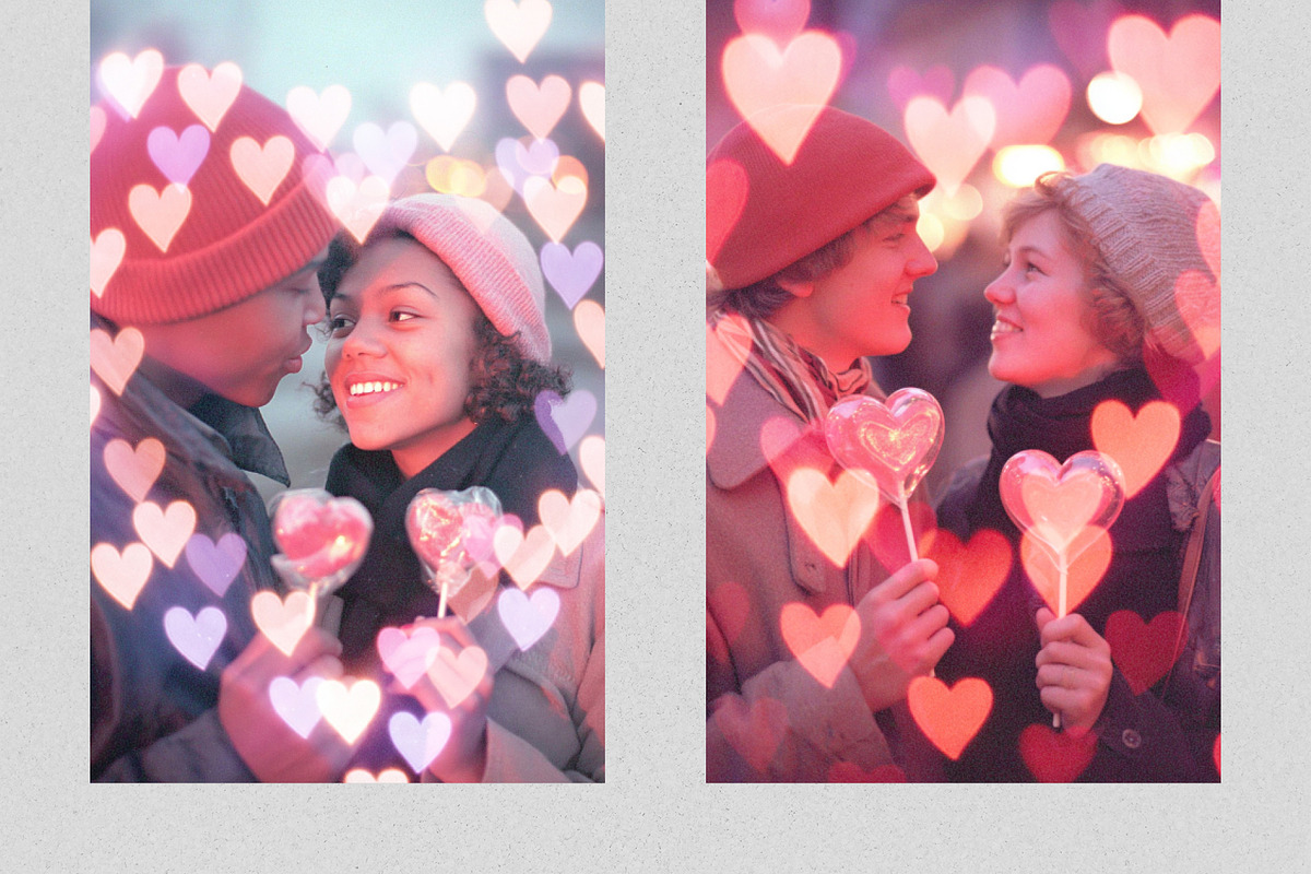 Valentine Heart Bokeh Overlays, a Texture Graphic by PhotoSpirit (Photo 2 of 8)