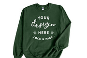 Gildan 18000 Sweatshirt Mega Bundle, a Hoody Mockup by lock and page (Thumbnail 4 of 7)