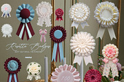 Rosette Badges: Pin Ribbons Pack, an Object Graphic by Purple (Thumbnail 6 of 11)