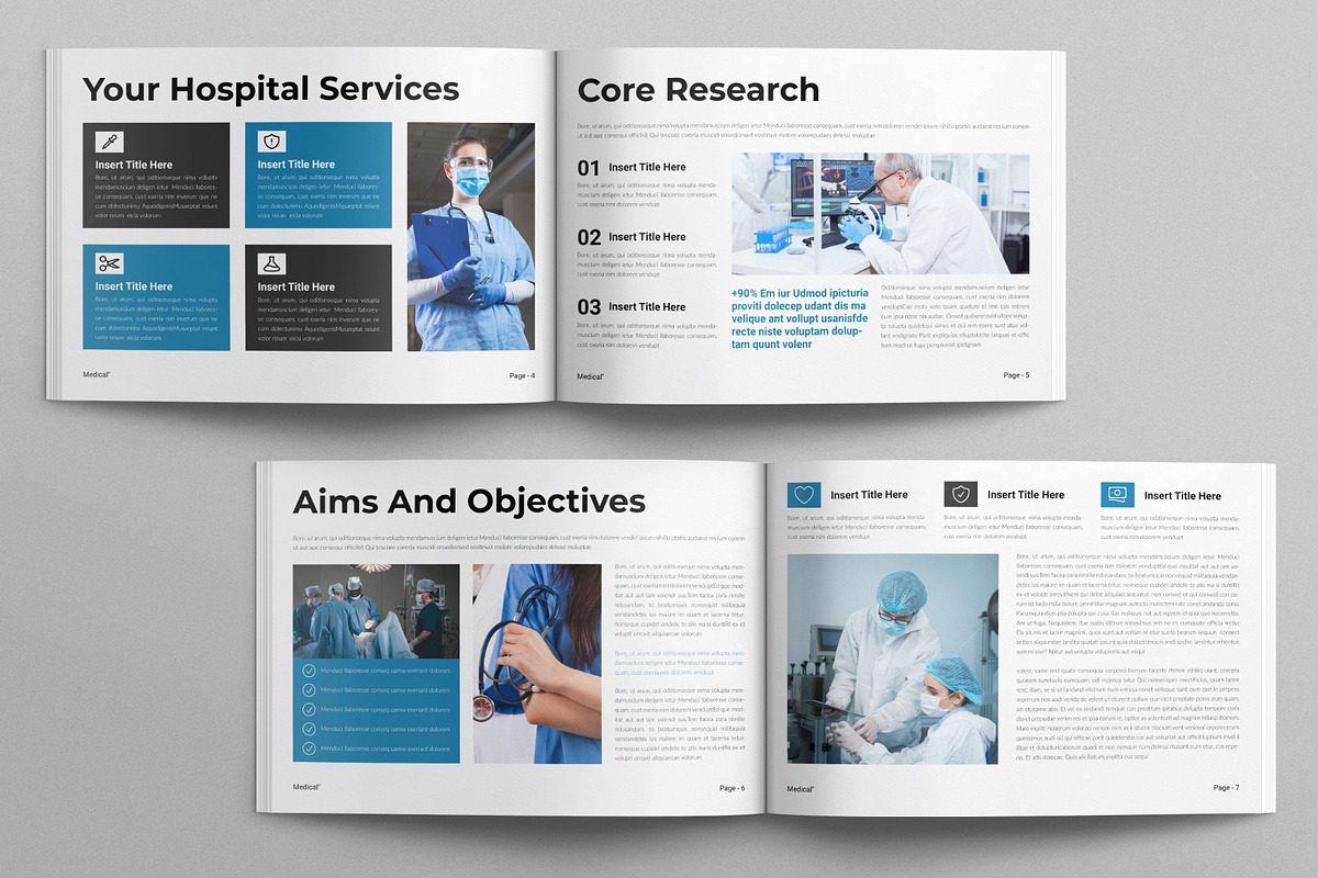 Medical Brochure Template Landscape, a Brochure Template by E-Type (Photo 3 of 7)