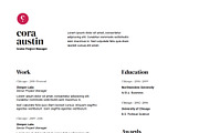 Cora - Resume and Cover Letter, a Resume Template by Sleeper Labs (Thumbnail 3 of 6)