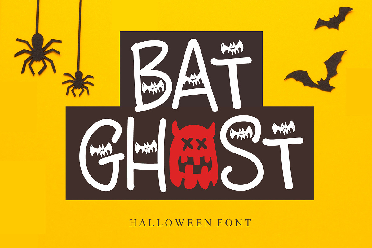 Bat Ghost, a Symbol Font by Letterafa Studio (Photo 1 of 5)