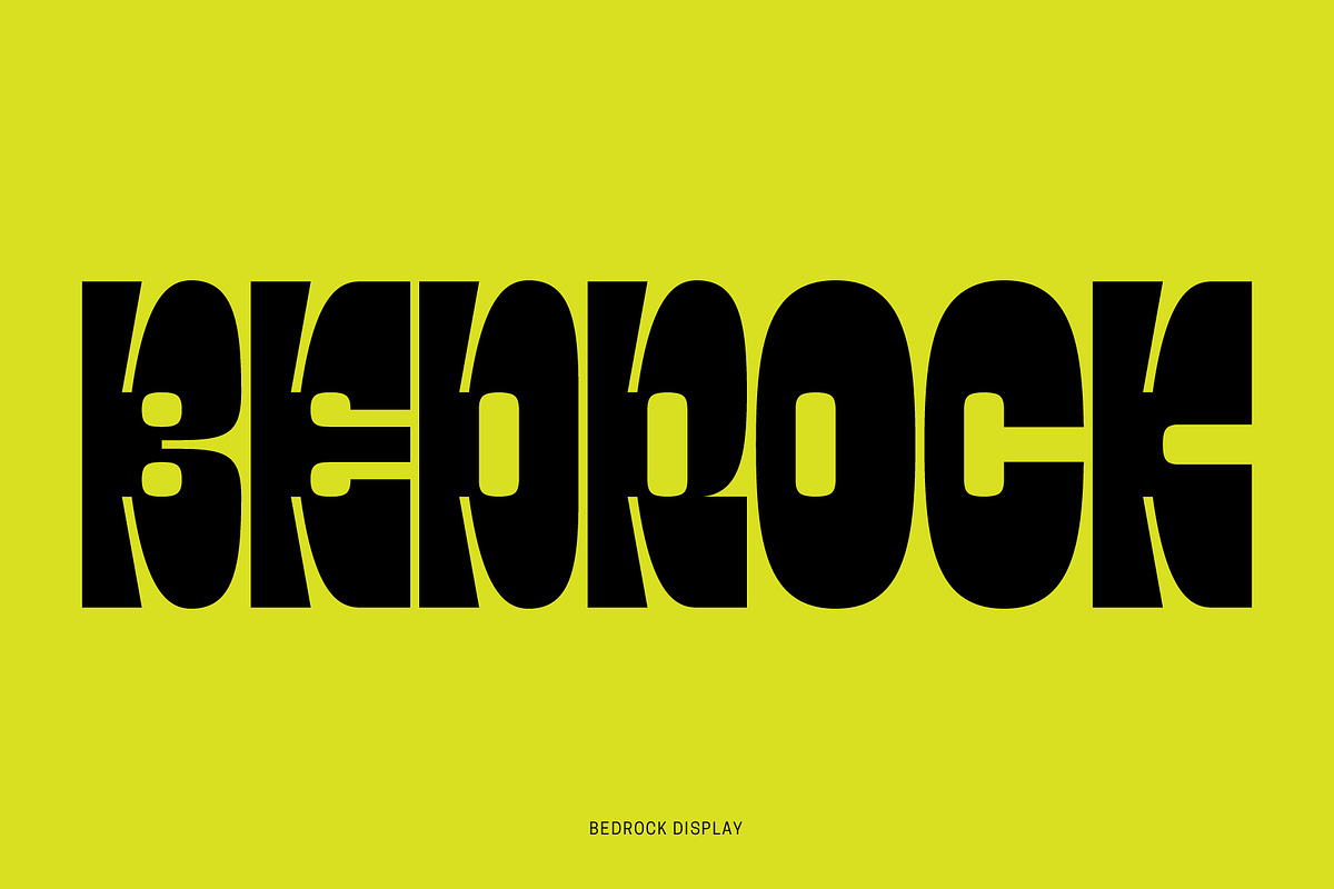 Bedrock Display Font