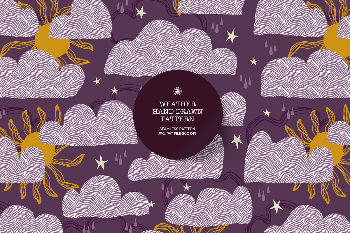 Weather Pattern, a Wallpaper Graphic by Bloomart Studio
