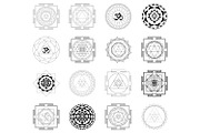 17 Sacred Indian Meditative Yantras, an Object Illustration by Kseniya-Omega (Thumbnail 3 of 8)