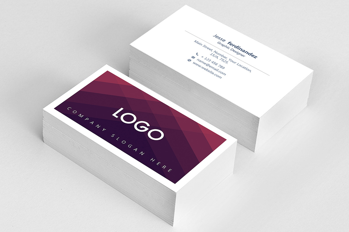 Abstract Business Card Template - 43, a Business Card Template by M6 Gallery (Photo 3 of 3)