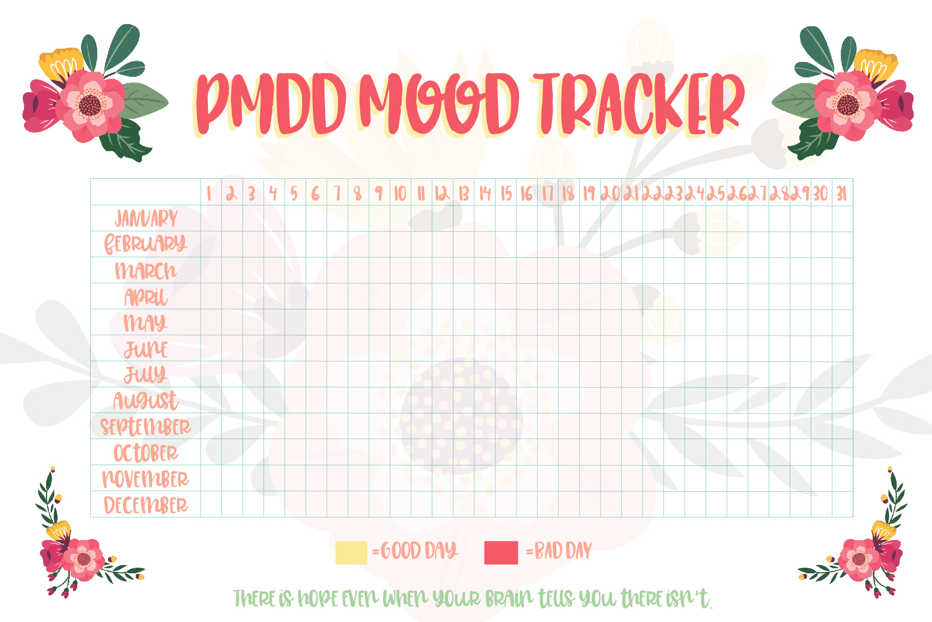 PMDD MOOD TRACKER