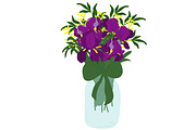 Bouquet of irises, tulips freesias, an Illustration by Orangepencil (Thumbnail 5 of 9)