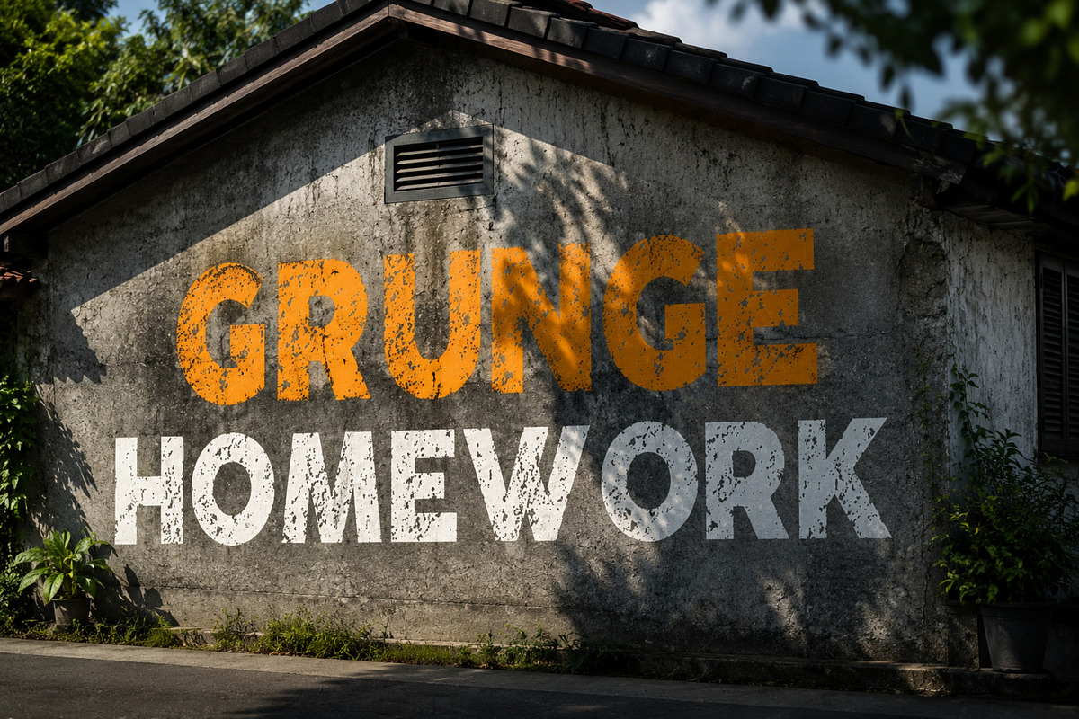 Rough Scribble - Vintage Grunge font, a Sans Serif Font by Limited.studio (Photo 3 of 5)