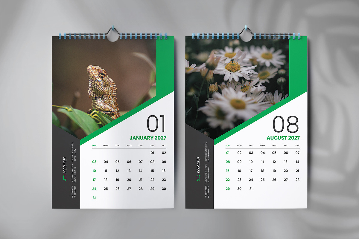 Wall calendar design template, a Stationery Template by Tanmoy Topu (Photo 5 of 5)