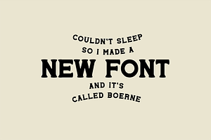 Boerne Hand Drawn Font