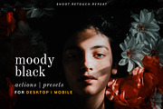 Moody Black - Actions and presets, an Action Add-On by Hydrozi Presets (Thumbnail 1 of 9)