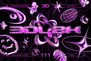 3D Y2K Objects - 111 illustrations, an Object Graphic by assetpro.design (Thumbnail 1 of 15)