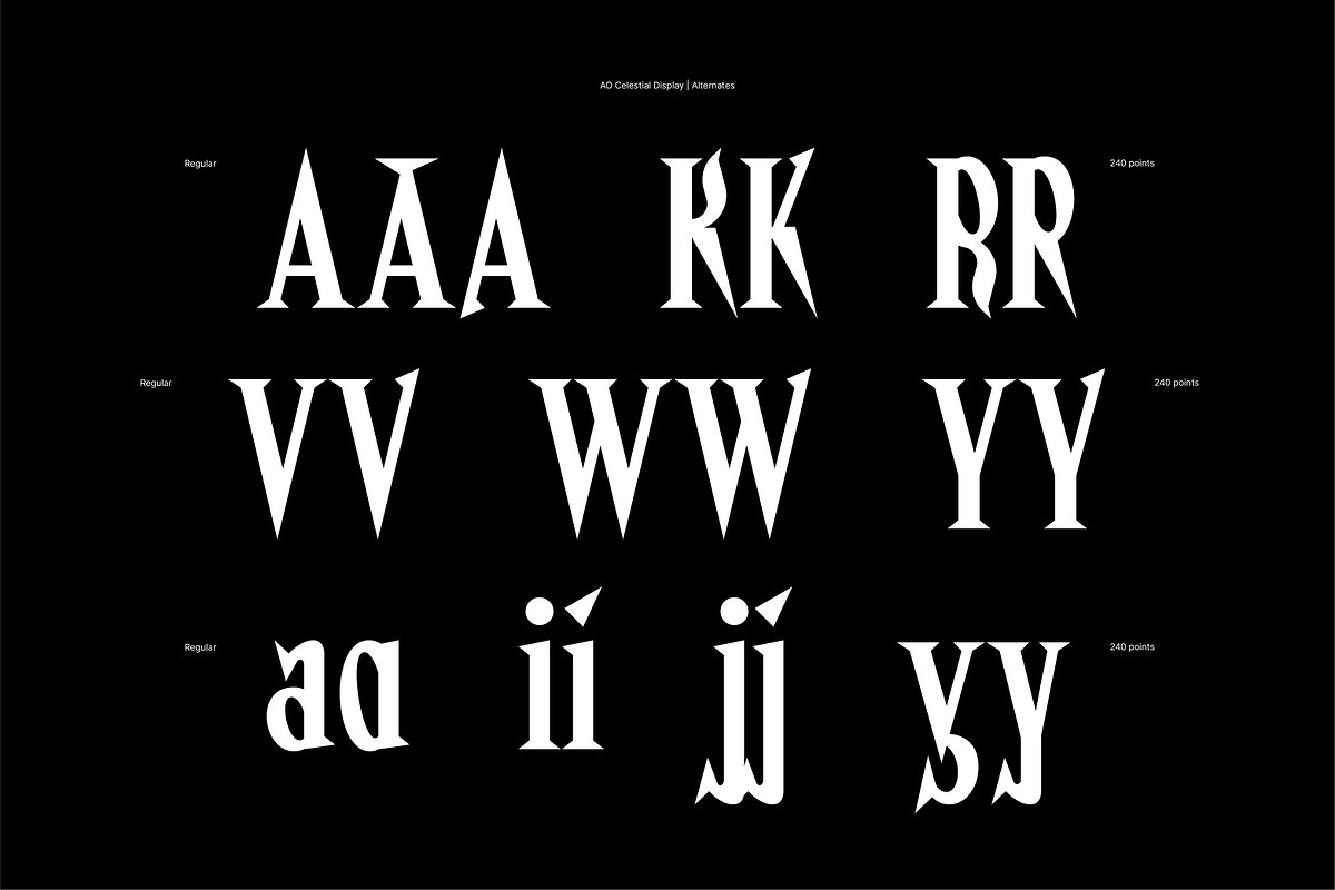 AO Celestial - Display Font, a Serif Font by OwunStudio (Photo 13 of 20)