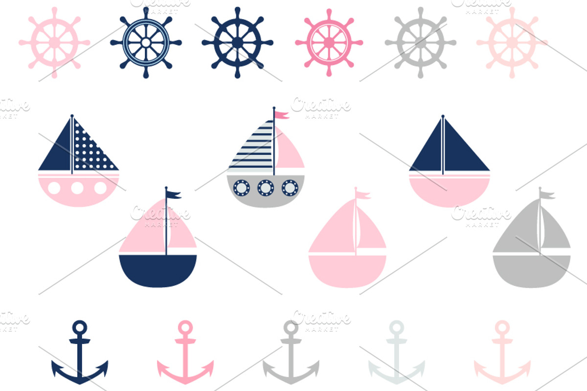 Girl nautical set with whales, an Illustration by Pravokrugulnik (Photo 2 of 3)