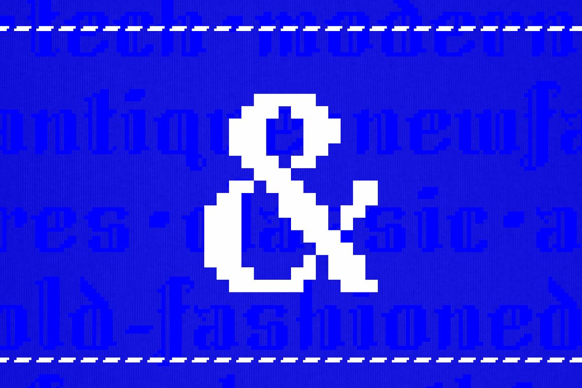Quellux Antique - Pixel Blackletter, a Blackletter Font by Anna Richard Design (Photo 5 of 8)
